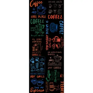 COFFEE IS MY SAFE PLACE (1) (60 INCH) PREMADE GANGSHEET - 22X60 DTF TRANSFERS - DIRECT TO FILM