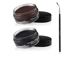 INGLOT AMC Eyeliner Gel Bundle - GEL 77, GEL 90 & 30T Brush