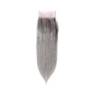 Silver Gray 4x4 Lace Closure - Straight (Wholesale)