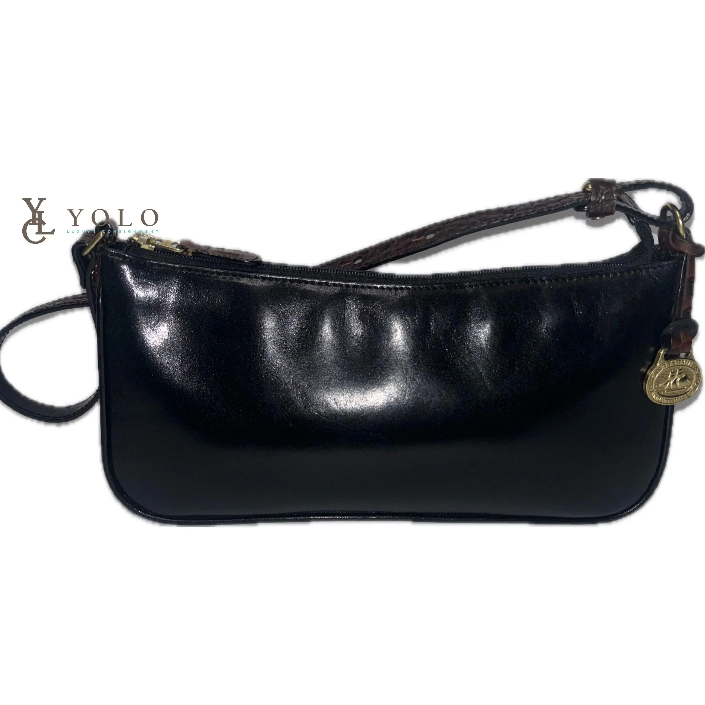 Brahmin Martini Small Shoulder Bag Tuscan Leather Designer Bag