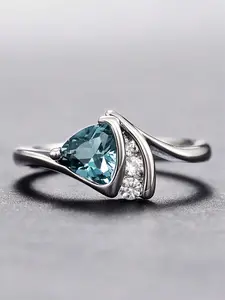 1 Pc Gorgeous Cubic Zirconia Ring For Women For Wedding Engagement Anniversary Party Jewelry Valentine's Day Gift Elegant Engagement Ring