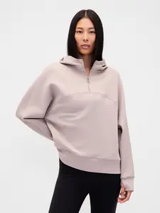 Gap Women's GapFit Oversized Quarter-Zip Hoodie
