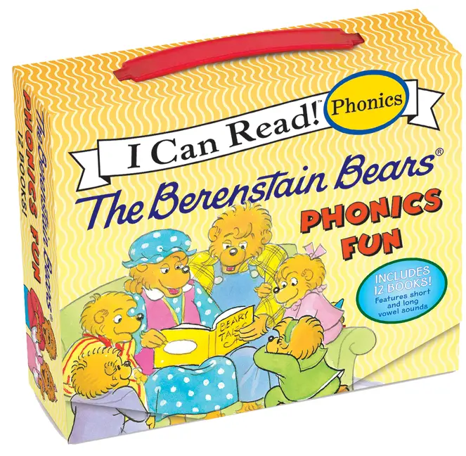 The Berenstain Bears 12-Book Phonics Fun!: Includes 12 Mini-Books Featuring Short and Long Vowel Sounds (I Can Read Phonics) by Mike Berenstain||Mike Berenstain [Paperback Book]