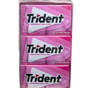 Bubblegum Sugar Free Gum, Travel Accessories, 12 Packs of 14 Pieces (168 Total Pieces)