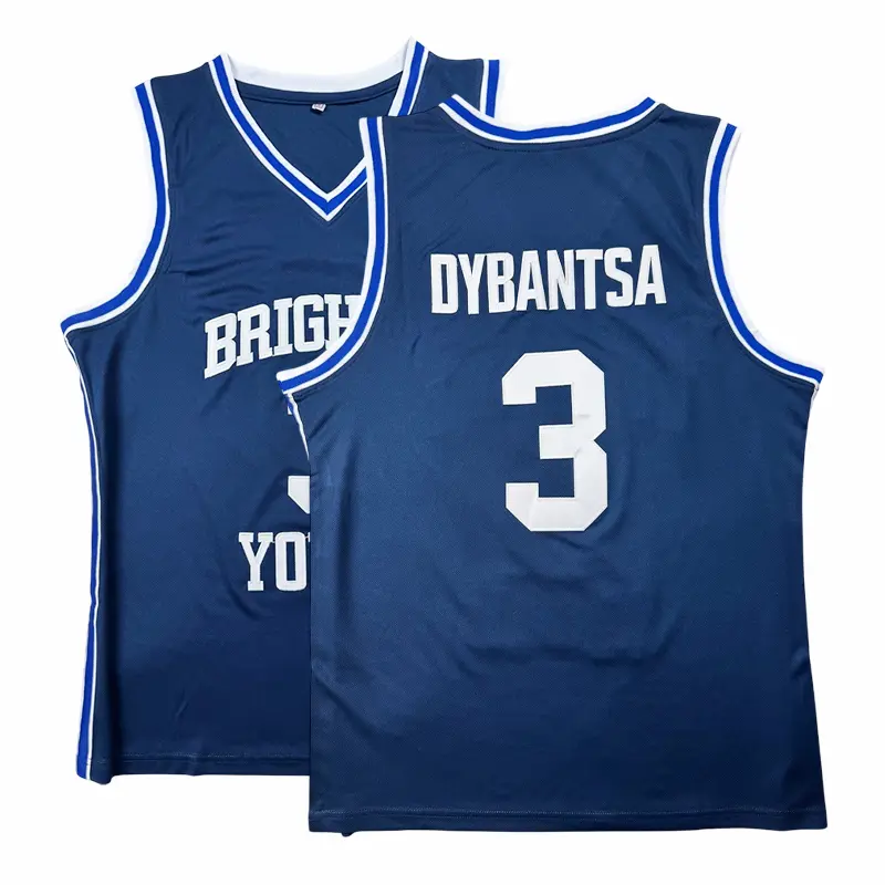 Men Navy Blue #3 Inspired Basketball Jersey - Breathable Mesh Sleeveless Streetwear Shirt
