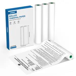JADENS Thermal Inkless Printer US Letter Quick-Dry Folded Thermal Paper for PDA4 Printer Portable 200 Sheets