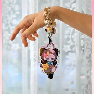 BABY THEREE - Love Link Charm Bracelet Mystery Box，Bunny Plush Dolls，Soft Furry Collectibles，Backpack or clothing decoration，Stuffed Animal