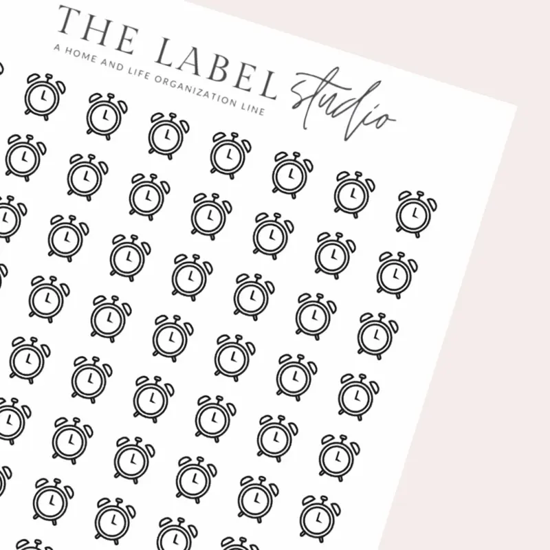 Alarm Icon | Aesthetic Planner Sticker Sheet