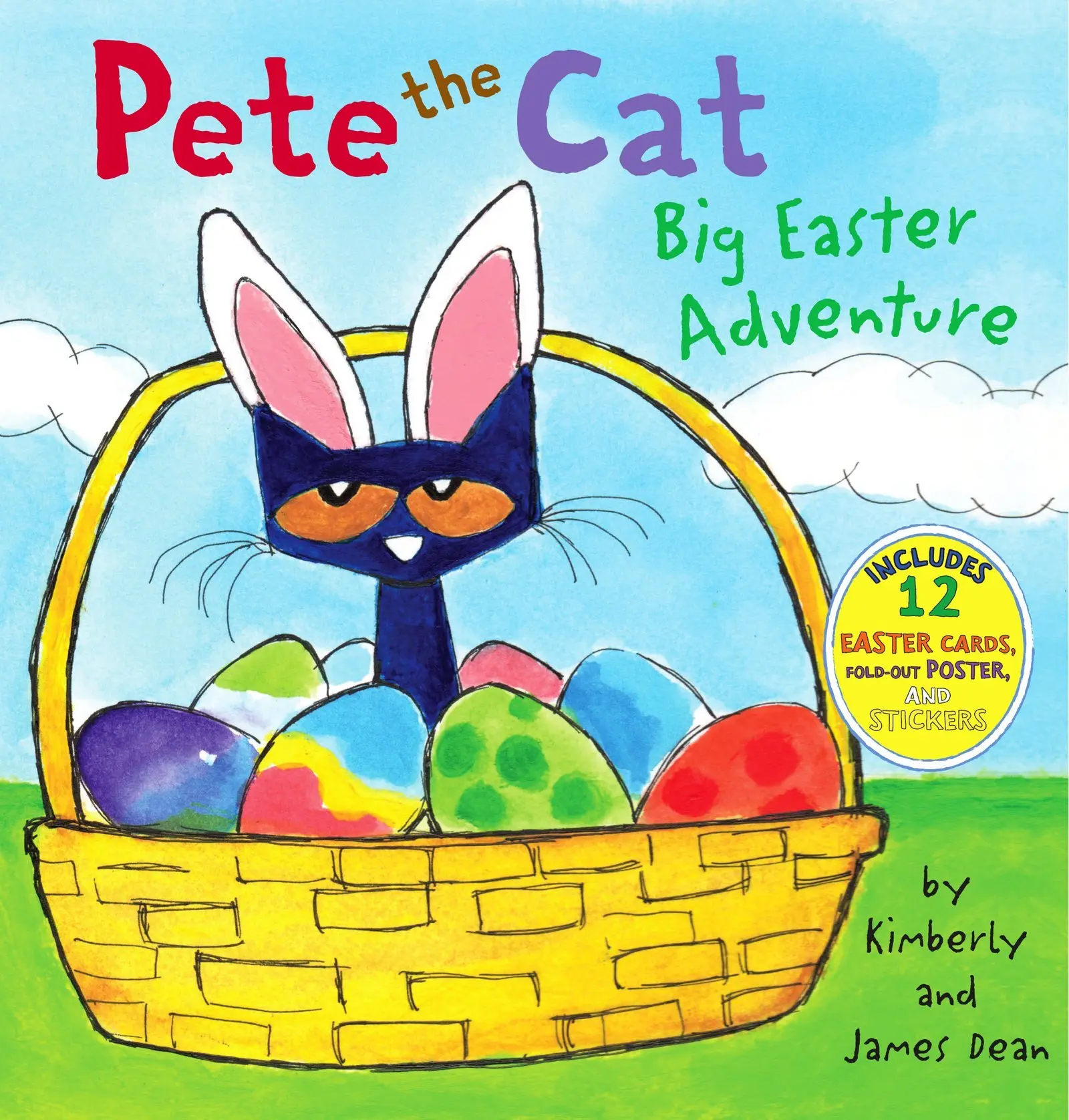Pete the Cat: Big Easter Adventure: An Easter and Springtime Book for Kids [With 12 Easter Cards and Poster] -- James Dean - Hardcover