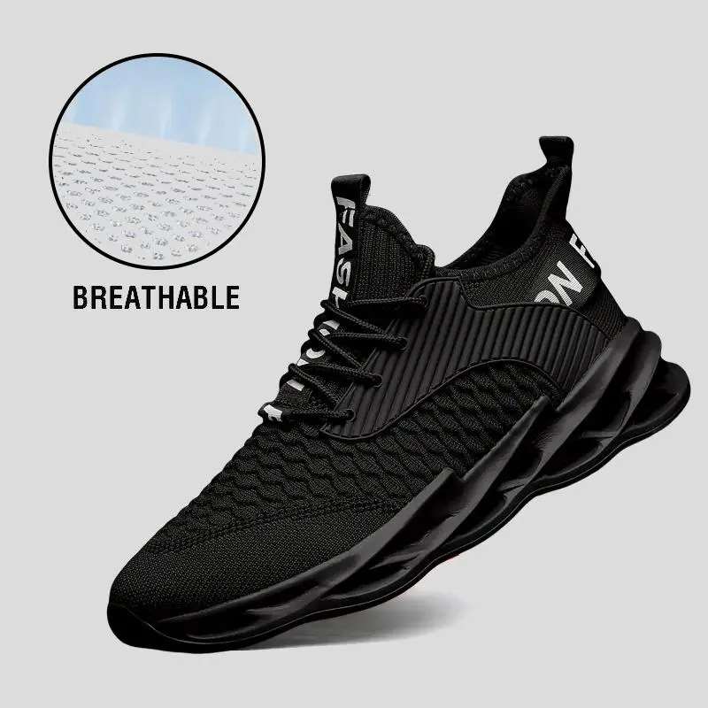 Women's Podiatrist-Approved Mesh Breathable Blade Sneakers - Buckled-Free, Low, Neutral, Pain-Free, Simple Casual Trainers for Running, Walking, Gym, Black Footwear, Buckled-Free Casual Trainers