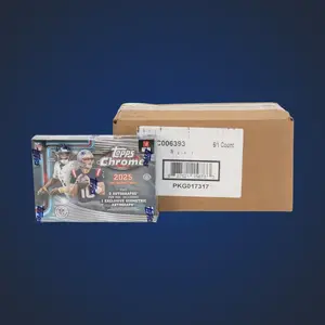 2025 Topps Chrome NFL Delight 6 Box Case