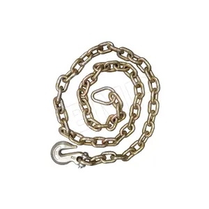 5/8" x 10 ft Tow Chain with Hooks and Ring 0900148