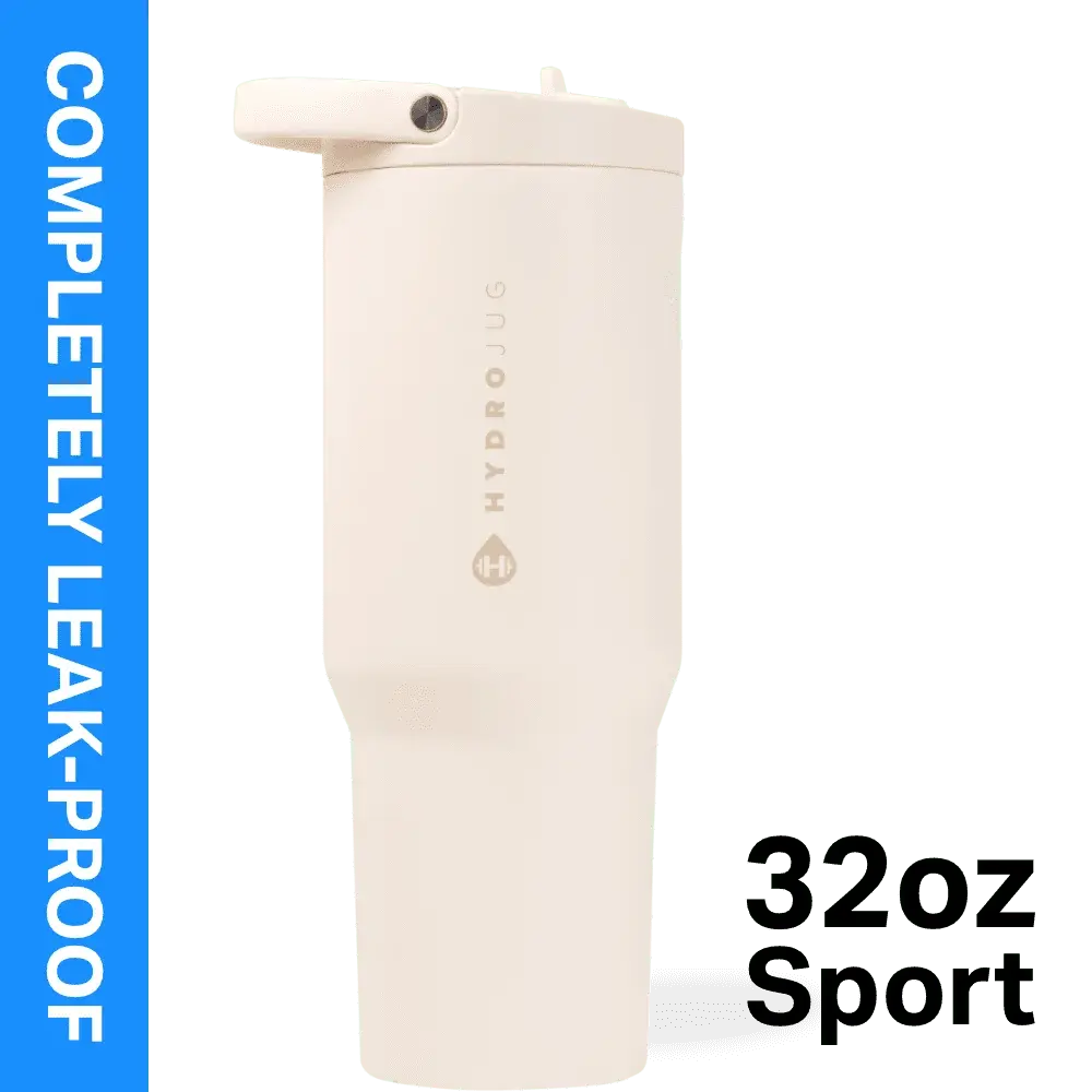Water Bottle Sport - Stainless Steel Tumbler with Straw, Vacuum Insulated, Leakproof Water Bottle, Ergonomic Design, Dishwasher Safe, Rubber Base, Durable for Gym or Outdoors - 32oz