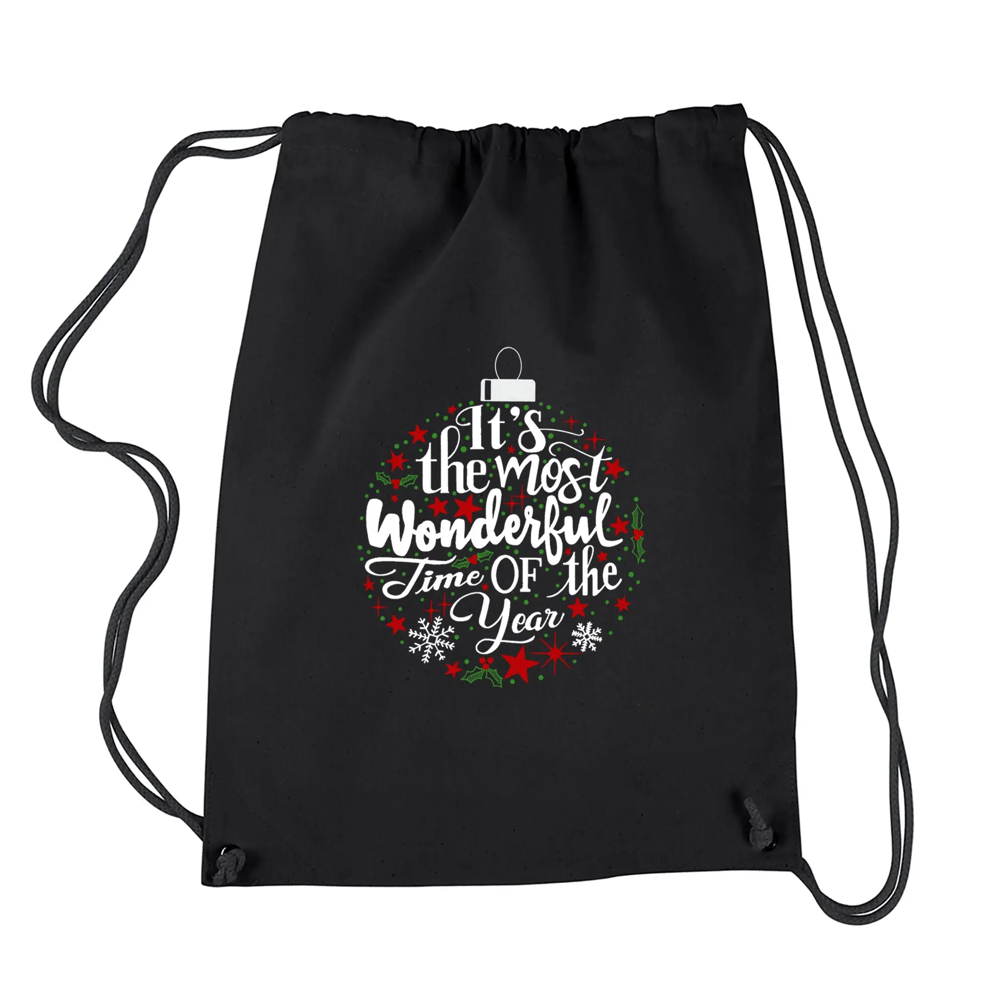 Christmas Ornament - Drawstring Backpack