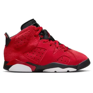 Little Kid's Jordan 6 Retro "Toro Bravo" Varsity Red/Black (DV3605 600)