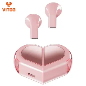 VITOG True Wireless Earbuds 5.3 in-Ear Headphones 45H Playtime HiFi Stereo Sound Ear Buds Lightweight Earphones with Charging Case with Mic Headset for Laptop Pad Android/iOS Phones