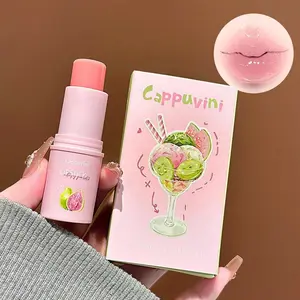 Ice Transparent Moisturizing Pomegranate Lipstick Hydrating Lip Balm Beeswax for Dry Cracked Lips Long-Lasting Plumping Formula Lip Plumper
