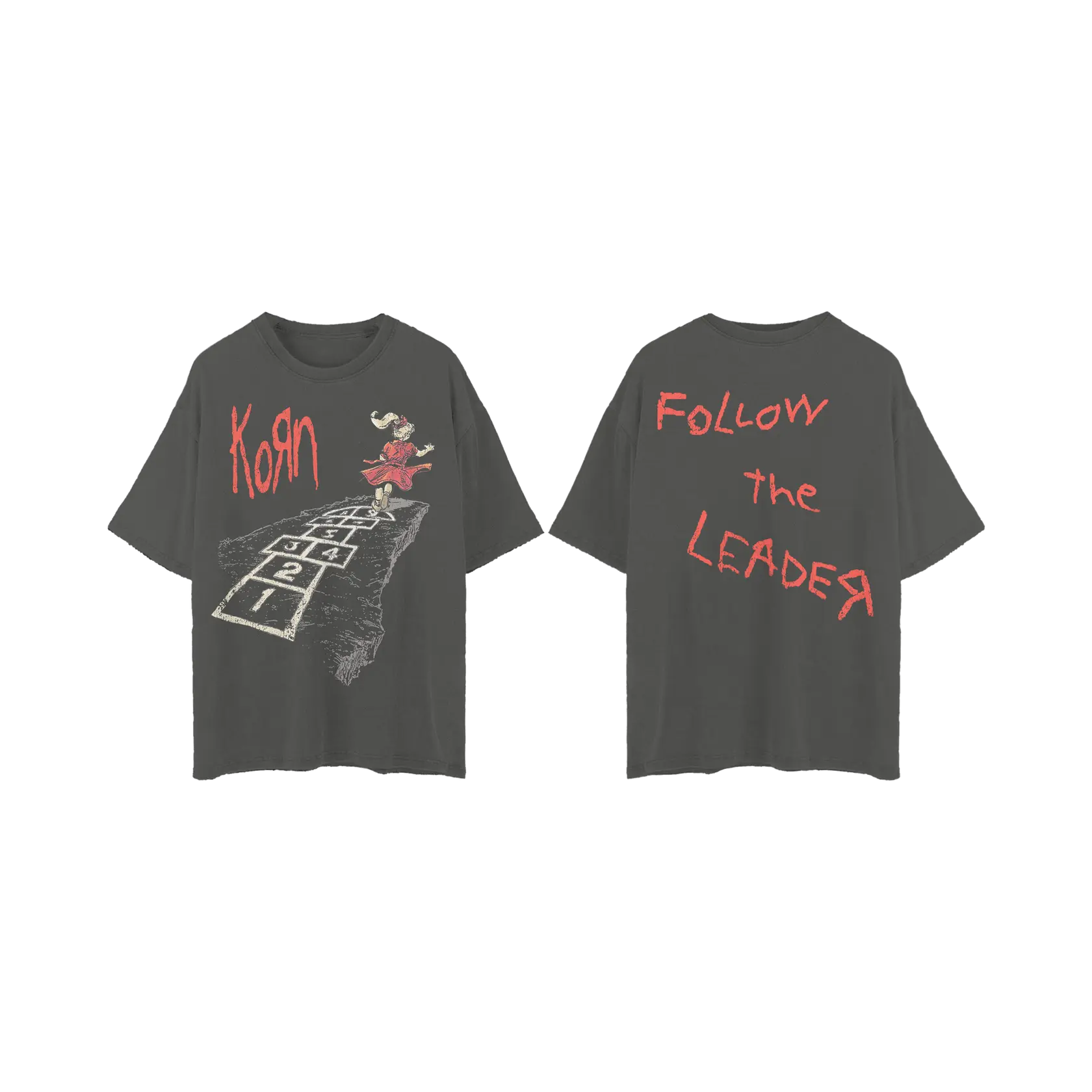 Korn Follow the Leader Graphic T-Shirt, 90s Nu Metal Band Tee, Vintage Rock Shirt, T-Shirt, Sweatshirt, Hoodie