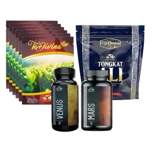 Vida Divina Combo Bienestar Vital Té Divina Mars Venus & Café Tongkat Ali Infusión Herbal Cápsul...