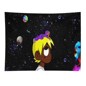 Hiphop Rapper Lil Uzi Album Cover Poster Tapestry Flag 3x5 Feet Canvas Wall Art Living Room Poster Tapestry Decor Decorative Light