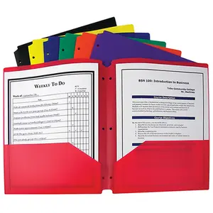212 MAIN C-Line Products Inc CLI33930 Box of 36 2-Pocket Poly Portfolios, File Folders, Files Organizer