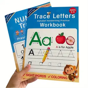 Handwriting Practice Workbook for Letters A-Z and Numbers 1-100, 32 Pages for Kids 3 Years and Up, Fun Early Education Activity for Home and Classroom, Tracing Preschool Books