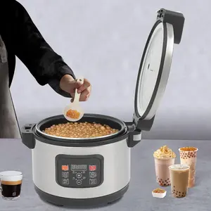 Commercial Boba Cooker Boba Maker Machine, 12.7Qt Boba Pearl Maker for Bubble Tea Milk Tea, Boba Pot for Restaurants, Milk Tea Stores, Dessert Stores, Lounge Bars