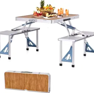 Camping Picnic Table with Seats - Portable Folding Table for Outdoor Dining and Relaxation