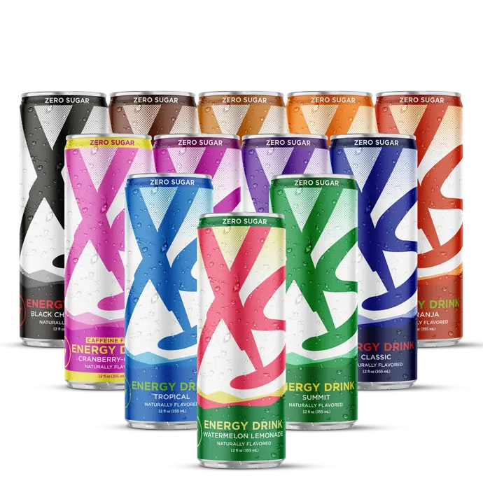 Amway XS Energy Drink 12 oz Variety Case | Sugar Free Zero Sugar Beverage | 12 Cans Assorted Flavors Black Cherry Cola Citrus Cranberry Grape Watermelon Lemonade Electric Lemon Root Beer Tropical Tamarindo Naranja