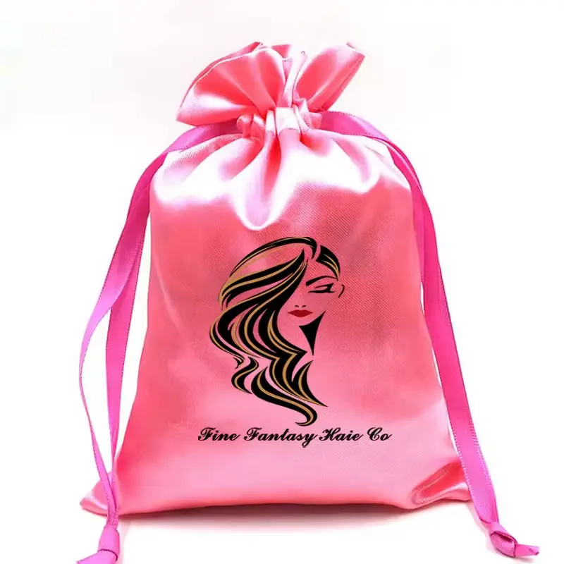 Silky Satin Drawstring Pouch, a Dust-Proof Soft Storage Organiser for Beauty Device Accessories and Small Items, Soft Storage Bag, Travel Organization Pouch, Dust-Proof Pockets Keep Tidy, Compact Storage Bag Tames Clutter