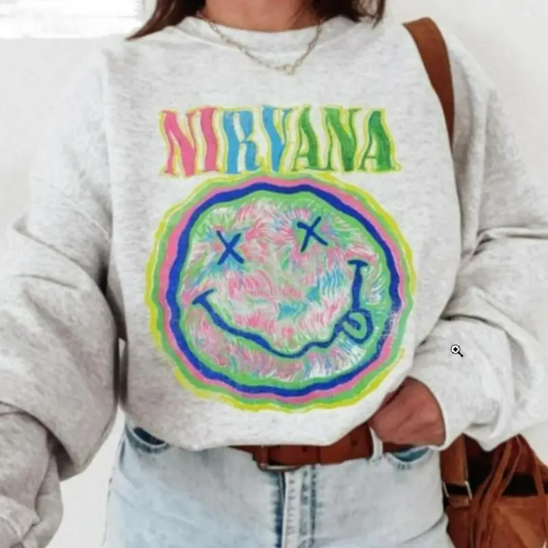 vintage nirvana sweatshirt - TikTok Shop