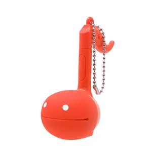Otamatone Melody [Red] Portable Mini Size Keychain with 11 Pre-Programmed Songs - Musical Electronic Toy from Japan by Maywa Denki