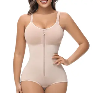 Fajas Colombianas Moldeadoras Post Surgery Compression Garment Shapewear Tummy Control with Zipper