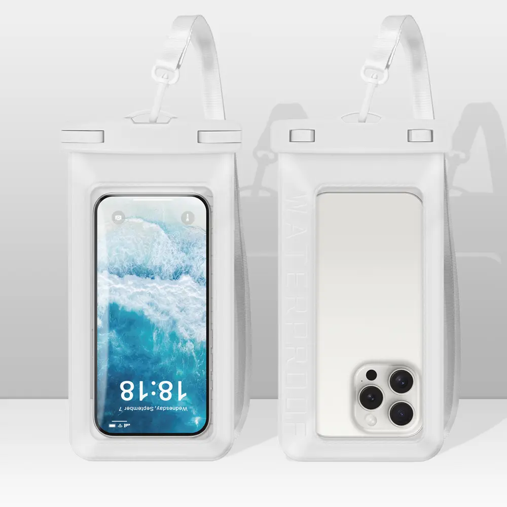 Waterproof Phone Pouch - Universal Transparent Dry Bag with Lanyard for Outdoor Adventures, Water Sports
