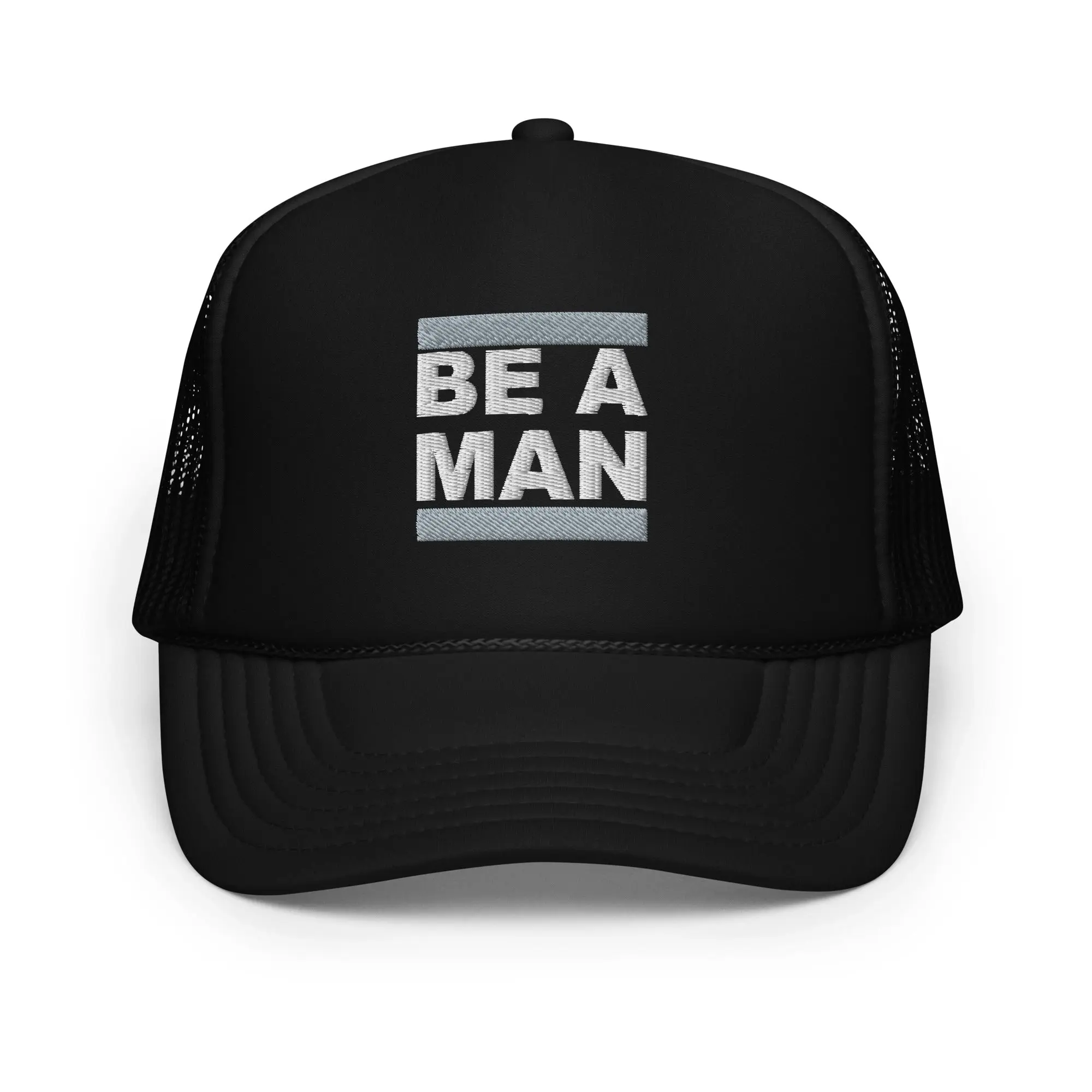 Raiders BAM DMC Foam Trucker Hat, Unisex Fit Adjustable Hat with Breathable Mesh, Foam Panel, Polyester Construction, Hats Snapback, Braided Trim
