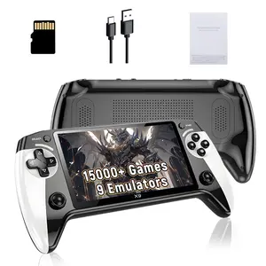 X9 Handheld Game Console, Rechargeable Portable Gaming Machine, 5.5 Inch HD Screen, Retro Arcade with 3500 Games, Home & Travel Use