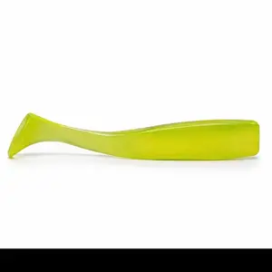 3” Paddle Tail 5 Pack Chartreuse - Yellow Fish Hook Lure for Anglers