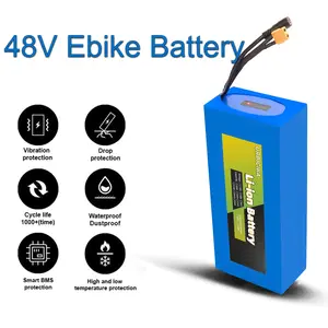 48V 20AH Ebike Battery  with 40A BMS  Lithium-ion Battery Pack for Electric Bikes, Scooters, Dirt Bikes