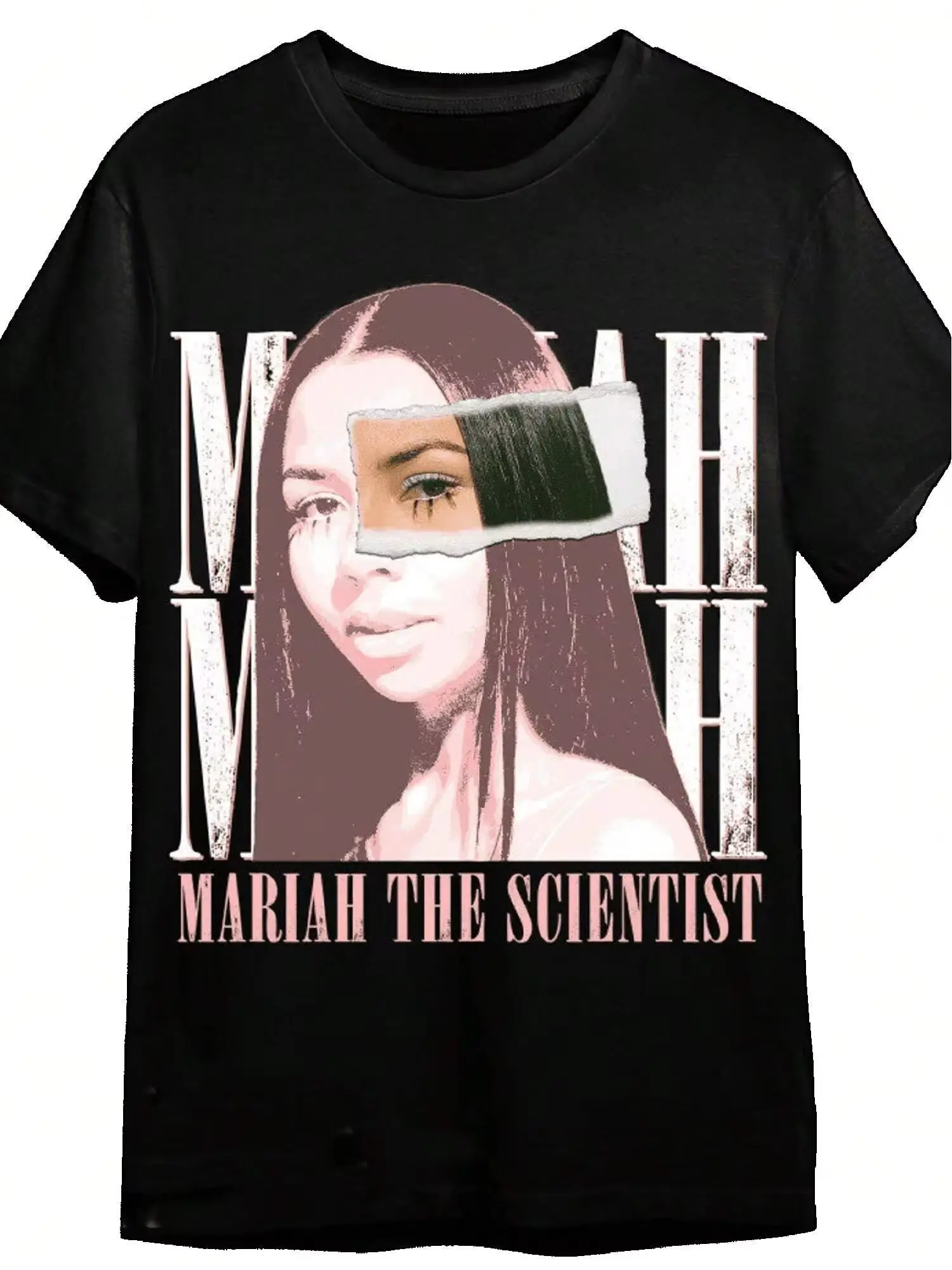 Women Men Mariah Scientist Rapper Young Hip-Hop Tee Tshirt, Women Tee Classic Free Thugs Print Round Neck Short Sleeve T-Shirt Vintage Streetwear Graphic Oversized Cotton Women Tops&High Street Printed T-Shirt