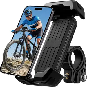 Phone Holder Universal  Phone Mount with 360? Rotatable Locking Mechanism & Heavy-Duty Handlebar Cradle for  Ebike Scooter, Fits  & Smartphones