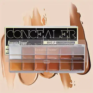 12-Color Concealer Palette, Waterproof Full Coverage Face Makeup Long-Lasting Contour Cream