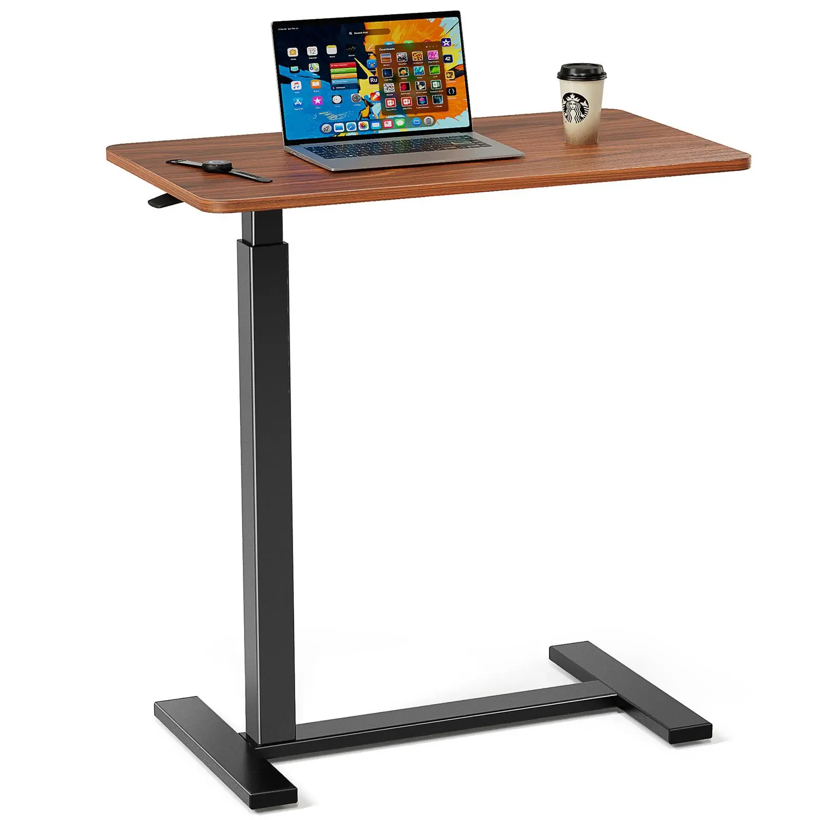 Lockable Rolling Desk Casters for Standing & Computer Desks, Smooth-Glide Wheels with Firm Lock, 15.7×11.8 In, 10-12 Lbs Load, 22 Lbs Max Load, 26-40 In Compatibility for Hospital Beds & Utility Carts, 10 To 12 Pounds