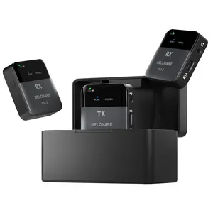 PM-2 Portable Wireless in Ear Monitor System w/Charging Case, Wireless Audio Transmitter and Receiver, 24bit/48kHz Audio, OTG Input, Mono/Stereo Switch, IEM for Live Shows, Studios, Bands