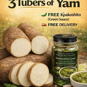 Ghana Puna Yam - Sweet Potato Flavor Staple Food from Ghana Cooked Fried or Roasted Snack