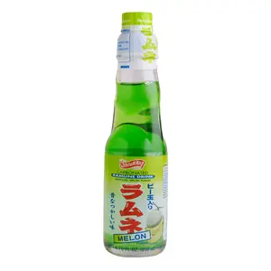 SHIRAKIKU Japanese Melon Soda Ramune 200ml - Refreshing Sparkling Drink
