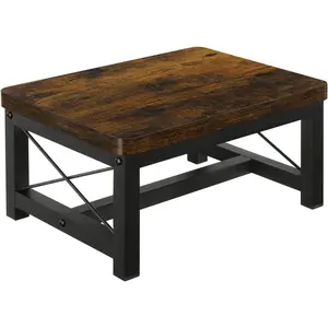 Wooden Step Stool for Adults, Heavy Duty Step Stool for High Bed with Non-Slip Feet, Ideal for Bedroom Living Room Bathroom Kitchen, Hold Up to 500 LBS