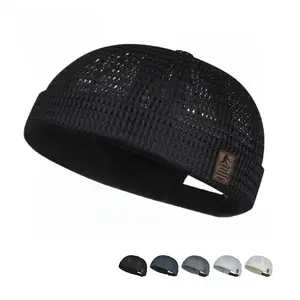1/2 Pack Men's Workout Skull Cap - Lightweight Cooling Mesh Beanie Sweat-Wicking Hat for Gym & Running