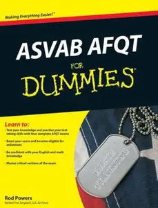USED-Asvab Afqt For Dummies by Rod Powers (Paperback)