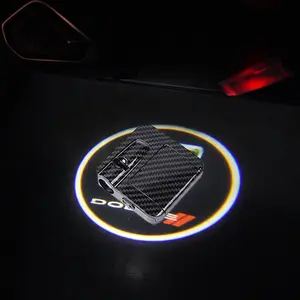 2PCS LED Car Logo Door Light Ghost Shadow Laser Welcome Lamp For Dodge Challenger SRT Demon Scat Decoration Lightd Accessories(Battery Not Included)