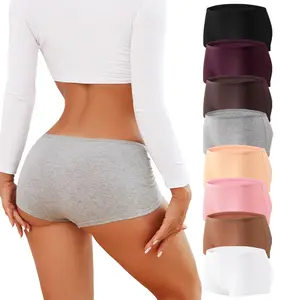 FINETOO Women’s 8-Pack Cotton Stretch Boyshort Panties – Full Coverage, Soft, Breathable Everyday Underwear,S-XL